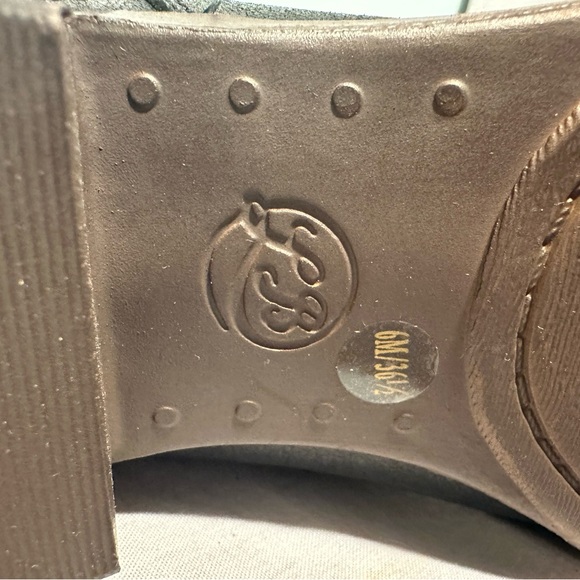 Lucky Brand Blandre Booties Ankle Boots Black Leather Stack Heel Sz6 NEW No Box - Picture 8 of 12